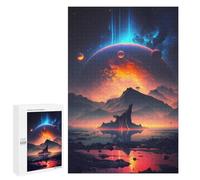 Rompecabezas 1000 PCS para Adolescentes Planetary Vista Fantasy Rompecabezas para Adultos Juego Práctico Pero Divertido Y Humorístico Regalo De Cumpleaños, Regalos, 1000 PCS