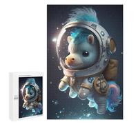 Rompecabezas 1000 PCS para Adolescentes Pony in Space Helmet Rompecabezas para Adultos Juegos De Relajación Vacaciones En Casa Matar El Tiempo 1000 PCS