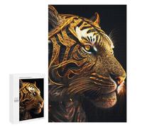 Rompecabezas 1000 PCS para Adolescentes Portrait Mystic Tiger Rompecabezas para Adultos Juego Familiar Una Obra De Arte como Regalo para Toda La Familia 1000 PCS