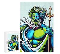 Rompecabezas 1000 PCS para Adolescentes Poseidon King of The Sea Rompecabezas para Adultos Juego Práctico Arte De Pared Desafiante De Completar 1000 PCS