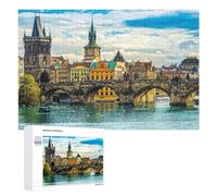 Rompecabezas 1000 PCS para Adolescentes Prague's Historic Bridges Rompecabezas para Adolescentes Juegos Divertidos Ensamblaje De Patrones Ayuda Al Cerebro A Ejercitarse 1000 PCS