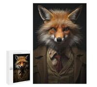Rompecabezas 1000 PCS para Adolescentes Professor Einstein Fox Rompecabezas para Adultos Juegos De Relajación Vacaciones En Casa Matar El Tiempo 1000 PCS