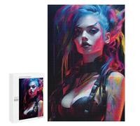 Rompecabezas 1000 PCS para Adolescentes Punk Girl No2 Rompecabezas para Adultos Juegos De Relajación Vacaciones En Casa Matar El Tiempo 1000 PCS