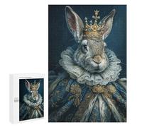 Rompecabezas 1000 PCS para Adolescentes Rabbit King Rompecabezas Juego De Ingenio Aliviador De Estrés Desafiante para Completar 1000 PCS