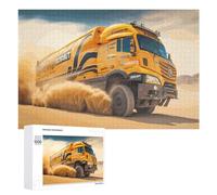 Rompecabezas 1000 PCS para Adolescentes Racing Truck in Desert Dust Storm Rompecabezas para Adultos Juegos Relajantes Decoración Interacción Entre Padres E Hijos 1000 PCS