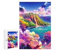 Rompecabezas 1000 PCS para Adolescentes Rainbow Island Paradise Rompecabezas para Adultos Juegos Divertidos Una Obra De Arte Ayuda A Ejercitar El Cerebro 1000 PCS