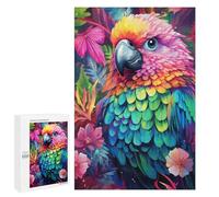 Rompecabezas 1000 PCS para Adolescentes Rainbow Parrot in Paradise Rompecabezas para Adolescentes Juegos Divertidos Ensamblaje De Patrones Ayuda Al Cerebro A Ejercitarse 1000 PCS