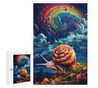 Rompecabezas 1000 PCS para Adolescentes Rainbow Snail Journey Rompecabezas para Adultos Juegos Relajantes Difícil Difícil Desafío Educativo 1000 PCS