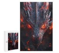 Rompecabezas 1000 PCS para Adolescentes Red Eyed Dragon Rompecabezas para Adultos Juguete Decoración De Pared Difícil Difícil Desafiante De Completar 1000 PCS