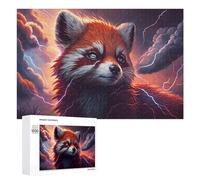 Rompecabezas 1000 PCS para Adolescentes Red Panda Lightning Storm -2 Rompecabezas para Adultos Juguetes De Bricolaje Análisis Y Lógica Trato como Regalos para Toda La Familia 1000 PCS