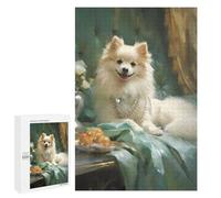 Rompecabezas 1000 PCS para Adolescentes Regal Pomeranian Portrait Rompecabezas para Adultos Juguete Decoración De Pared Difícil Difícil Desafiante De Completar 1000 PCS