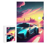 Rompecabezas 1000 PCS para Adolescentes Retro Car 16 Rompecabezas Juegos Familiares Ensamblaje De Patrones Cumpleaños Y Navidad 1000 PCS