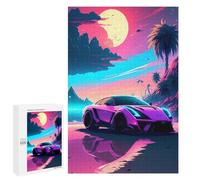 Rompecabezas 1000 PCS para Adolescentes Retro Car 8 Rompecabezas Juego De Ingenio Aliviador De Estrés Desafiante para Completar 1000 PCS