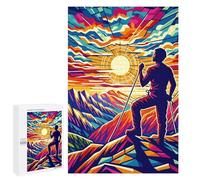 Rompecabezas 1000 PCS para Adolescentes Rock Climbing WPAP Pop Art Rompecabezas para Adultos Juego Práctico Arte De Pared Desafiante De Completar 1000 PCS