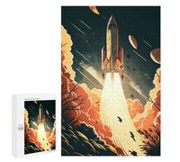 Rompecabezas 1000 PCS para Adolescentes Rocket Blastoff Rompecabezas para Adultos Juego Práctico Decoración del Hogar Cumpleaños Y Navidad 1000 PCS