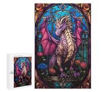 Rompecabezas 1000 PCS para Adolescentes Rouge Aetheria Pink Dragon Rompecabezas para Adultos Juego Práctico Pero Divertido Y Humorístico Regalo De Cumpleaños, Regalos, 1000 PCS