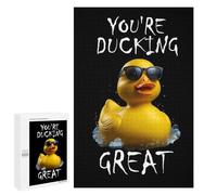 Rompecabezas 1000 PCS para Adolescentes Rubber Duck Ducking Great Rompecabezas para Adultos Juegos De Relajación Vacaciones En Casa Matar El Tiempo 1000 PCS