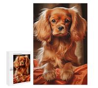Rompecabezas 1000 PCS para Adolescentes Ruby Cavalier King Charles Spaniel Rompecabezas para Adultos Juego Práctico Regalo De Cumpleaños Regalo De Cumpleaños, Regalos, 1000 PCS
