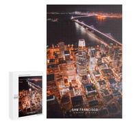 Rompecabezas 1000 PCS para Adolescentes San Francisco Night Lights Rompecabezas para Adultos Juguete Decoración De Pared Mejora La Memoria Ayuda A Ejercitar El Cerebro 1000 PCS