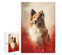 Rompecabezas 1000 PCS para Adolescentes Shetland Sheepdog Dog Rompecabezas DIY Juguetes Una Obra De Arte como Regalo para Toda La Familia 1000 PCS