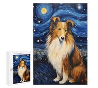 Rompecabezas 1000 PCS para Adolescentes Shetland Sheepdog Rompecabezas para Adultos Juego Práctico Decoración del Hogar Cumpleaños Y Navidad 1000 PCS