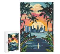 Rompecabezas 1000 PCS para Adolescentes Singapore Sunset Cityscape Rompecabezas DIY Juguetes Una Obra De Arte como Regalo para Toda La Familia 1000 PCS