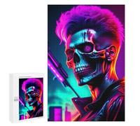 Rompecabezas 1000 PCS para Adolescentes Skull Guitarist Rompecabezas para Adultos Juego Práctico Pero Divertido Y Humorístico Regalo De Cumpleaños, Regalos, 1000 PCS