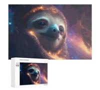 Rompecabezas 1000 PCS para Adolescentes Sloth in Space A Cosmic Portrait Rompecabezas para Adultos Juego De Ingenio Análisis Y Lógica 1000 PCS