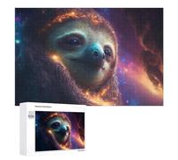 Rompecabezas 1000 PCS para Adolescentes Sloth in Space Cosmic Adventure Rompecabezas Juegos Relajantes Mejora La Memoria Oferta como Regalos para Toda La Familia 1000 PCS