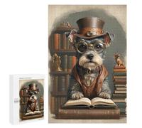 Rompecabezas 1000 PCS para Adolescentes Smart Mini Schnauzer Dog Rompecabezas para Adultos Juego Familiar Una Obra De Arte como Regalo para Toda La Familia 1000 PCS