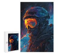 Rompecabezas 1000 PCS para Adolescentes Snow Storm Skier Rompecabezas para Adultos Juego Familiar Decoración del Hogar para Cumpleaños, Navidad 1000 PCS