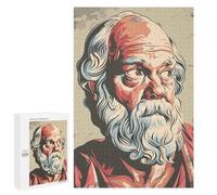 Rompecabezas 1000 PCS para Adolescentes Socrates Painting Rompecabezas para Adultos Juegos De Relajación Vacaciones En Casa Matar El Tiempo 1000 PCS