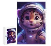 Rompecabezas 1000 PCS para Adolescentes Space Baby Tiger Rompecabezas para Adultos Juego Práctico Regalo De Cumpleaños Regalo De Cumpleaños, Regalos, 1000 PCS