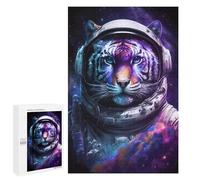 Rompecabezas 1000 PCS para Adolescentes Space Tiger Astronaut Art Print -1 Rompecabezas para Adultos Juegos Divertidos Difíciles Desafiantes De Completar 1000 PCS