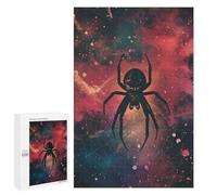 Rompecabezas 1000 PCS para Adolescentes Spider Silhouette Galaxy Rompecabezas para Adultos Juegos De Relajación Vacaciones En Casa Matar El Tiempo 1000 PCS