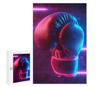 Rompecabezas 1000 PCS para Adolescentes Sport Neon Boxing Glove Rompecabezas Juegos Familiares Ensamblaje De Patrones Cumpleaños Y Navidad 1000 PCS
