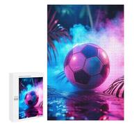 Rompecabezas 1000 PCS para Adolescentes Sport Neon Football Rompecabezas para Adultos Juego Práctico Regalo De Cumpleaños Regalo De Cumpleaños, Regalos, 1000 PCS