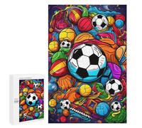 Rompecabezas 1000 PCS para Adolescentes Sports Ball Fiesta -1 Rompecabezas para Adultos Juego Familiar Carrera De Velocidad De Manos Regalos para Reducir El Estrés 1000 PCS