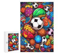 Rompecabezas 1000 PCS para Adolescentes Sports Ball Fiesta Rompecabezas para Adultos Juegos Divertidos Una Obra De Arte Ayuda A Ejercitar El Cerebro 1000 PCS