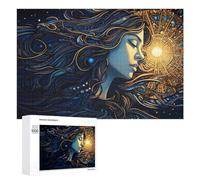 Rompecabezas 1000 PCS para Adolescentes Starry Night Serenity Rompecabezas para Adultos Juguete Decoración De Pared Mejora La Memoria Ayuda A Ejercitar El Cerebro 1000 PCS