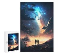 Rompecabezas 1000 PCS para Adolescentes Starry Romance Landscape Rompecabezas para Adultos Juguete Decoración De Pared Difícil Difícil Desafiante De Completar 1000 PCS