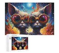 Rompecabezas 1000 PCS para Adolescentes Steampunk Rat in A Cosmic Storm Rompecabezas para Adolescentes Juegos Divertidos Ensamblaje De Patrones Ayuda Al Cerebro A Ejercitarse 1000 PCS