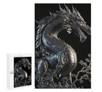 Rompecabezas 1000 PCS para Adolescentes Steel Dragon Guardian Rompecabezas Juegos Relajantes Mejora La Memoria Oferta como Regalos para Toda La Familia 1000 PCS