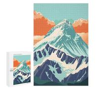Rompecabezas 1000 PCS para Adolescentes Sunset on Everest Rompecabezas para Adultos Juguetes DIY para La Diversión Familiar Ayuda A Ejercitar El Cerebro 1000 PCS