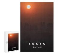 Rompecabezas 1000 PCS para Adolescentes Sunset on Tokyo Rompecabezas para Adultos Juego Familiar Decoración del Hogar para Cumpleaños, Navidad 1000 PCS