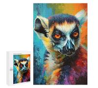 Rompecabezas 1000 PCS para Adolescentes The Agile Lemur Monkey Rompecabezas para Adultos Juguete Decoración De Pared Difícil Difícil Desafiante De Completar 1000 PCS