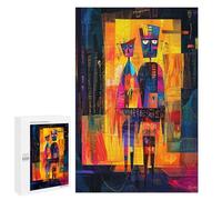 Rompecabezas 1000 PCS para Adolescentes The Arnolfini Portrait - Geometric Abstract Expressionism Rompecabezas para Adultos Juego Práctico Arte De Pared Desafiante De Completar 1000 PCS