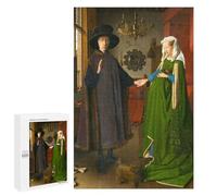 Rompecabezas 1000 PCS para Adolescentes The Arnolfini Portrait Rompecabezas para Adultos Juego Práctico Pero Divertido Y Humorístico para Cumpleaños, Navidad 1000 PCS