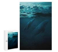 Rompecabezas 1000 PCS para Adolescentes The Big Whalles Rompecabezas para Adultos Juego Práctico Arte De Pared Desafiante De Completar 1000 PCS
