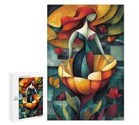 Rompecabezas 1000 PCS Para Adolescentes The Birth of Venus - Cubist Minimalist Vision - Vibrant Masterpiece Inspired by Sandro Botticelli Rompecabezas DIY Juguetes Una Obra De Arte Como Regalo Para to